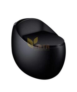 Bồn Cầu 1 Khối Trứng Men Đen Cao Cấp TATA BC6827