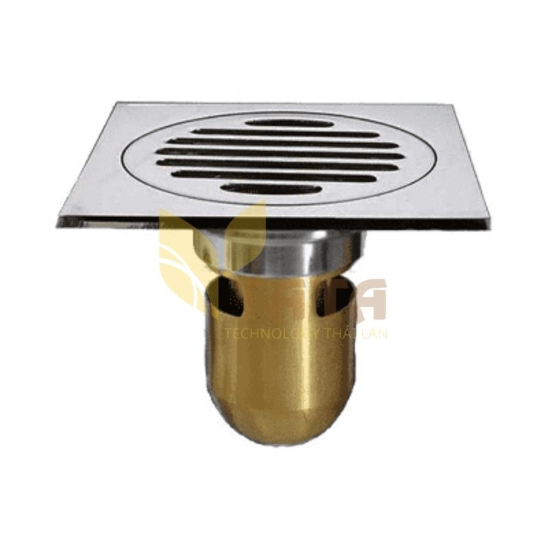 Phiễu Thoát Sàn Đồng Thau Chong Hoi Inox 304 Bong TATA PT 02