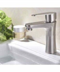 Vòi Lavabo Tròn Nóng Lạnh Inox VLVB6802
