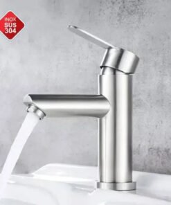 Vòi Lavabo Tròn Nóng Lạnh Inox 304 VLVB6803