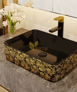 LAVABO DEN HOA VAN VANG TATA LB 6840