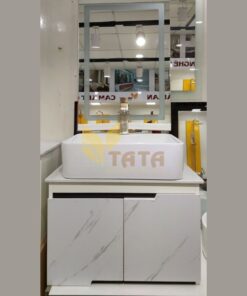 Combo Tủ Lavabo Gương Đèn Led Cảm Ứng TATA TLVB01