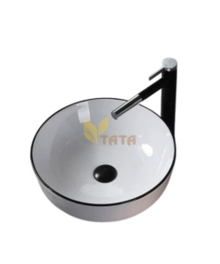 Chau Lavabo Tron Trang Vien Den TaTa LB 6849