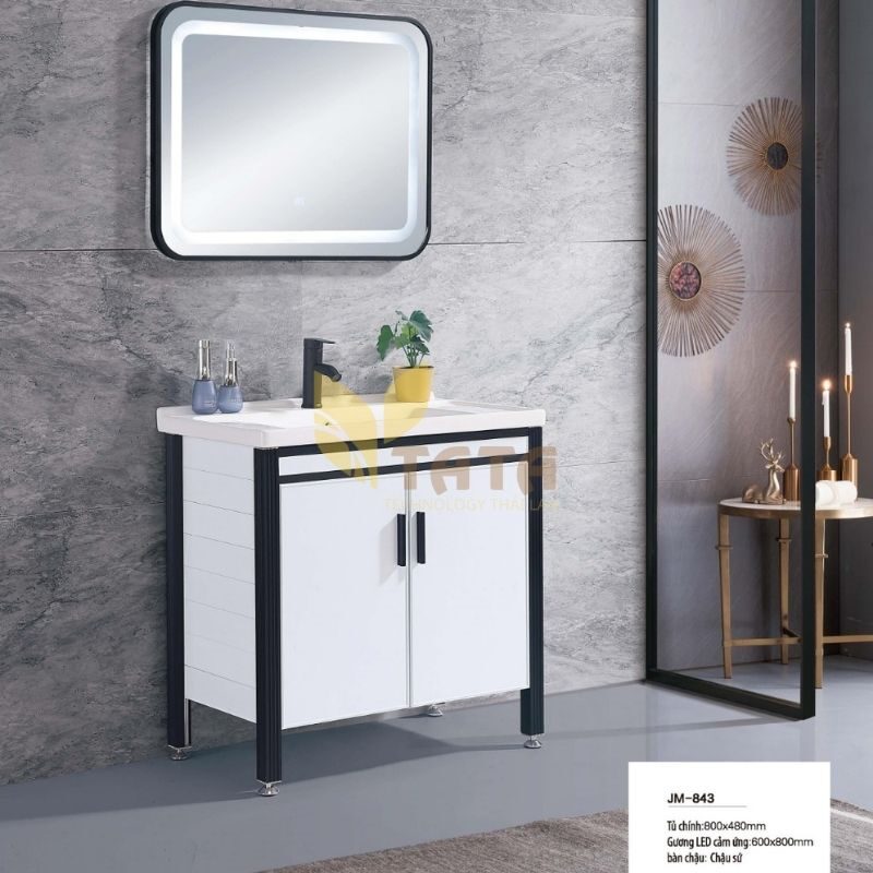 TỦ LAVABO ĐỨNG NHÔM CAO CẤP TATA TLVB6868