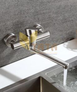 Vòi Rửa Chén Nóng Lạnh Âm Tường INOX 304 TATA VRC6837