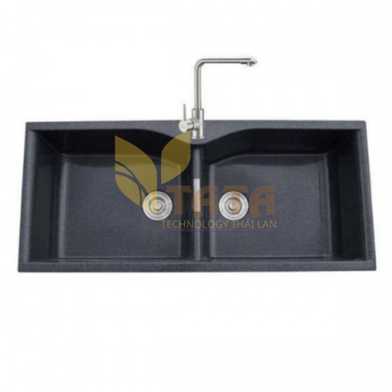 Chậu Rửa Chén 2 hộc Đá Đen Nhân Tạo TATA CRC-6826
