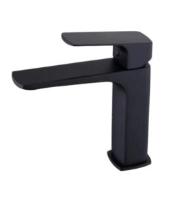 Vòi Lavabo Nóng Lạnh Đồng Sơn Tĩnh Điện Đen TATA VLVB6874