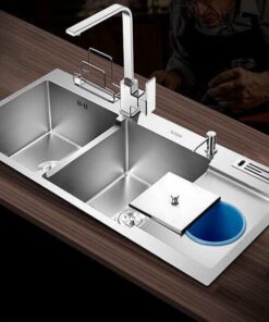 Combo Chậu Rửa Chén Inox 201 TaTa CRC6804 (1m x 48cm)