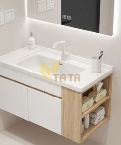 Tủ Lavabo Nhựa PVC Gỗ Cao Cấp TATA TLVB6884