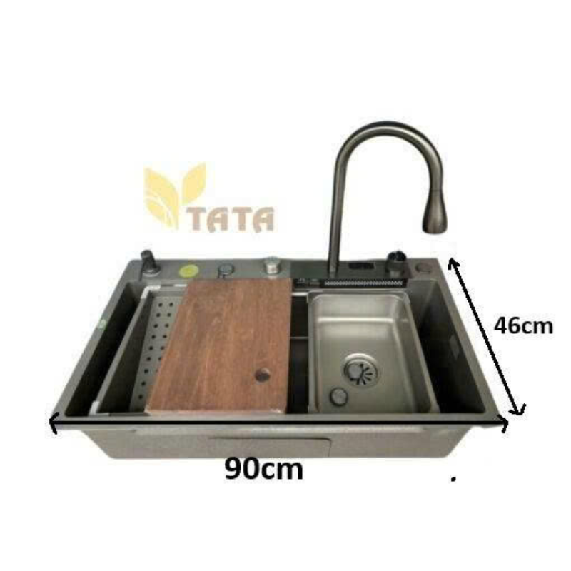 Combo Chậu Rửa Chén Thông Minh cao cấp TATA 90x46cm CRC6885