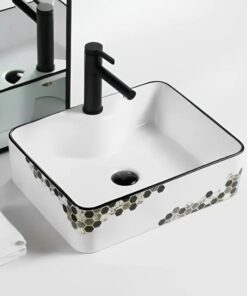 CHẬU LAVABO ĐẶT BÀN VUÔNG TATA LVB6868