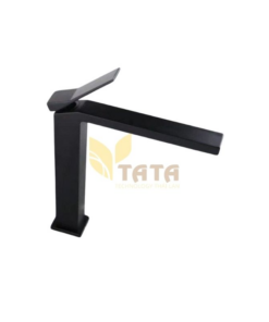 Vòi Lavabo Nóng Lạnh Đồng Sơn Tĩnh Điện Đen Cao 30cm TATA VLVB6894
