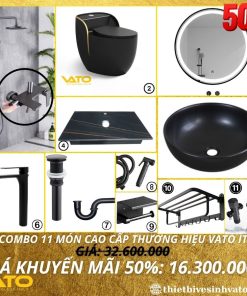 COMBO GIÁ RẺ TRỌN BỘ 11 MÓN THIẾT BỊ VỆ SINH VATO CB31