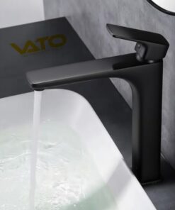 Vòi Lavabo Nóng Lạnh Đen Cao Cấp VATO VT-VLB7709