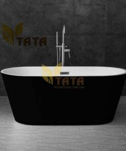 BỒN TẮM NẰM OVAL TRẮNG ĐEN TATA BTN6847