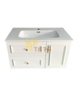 TỦ LAVABO TRẮNG CỔ ĐIỂN NHỰA ĐẶC PVC TATA TLVB6887