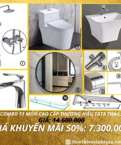 Combo Giá Rẻ Trọn Bộ 11 Món Thiết Bị Vệ Sinh TATA CB-31