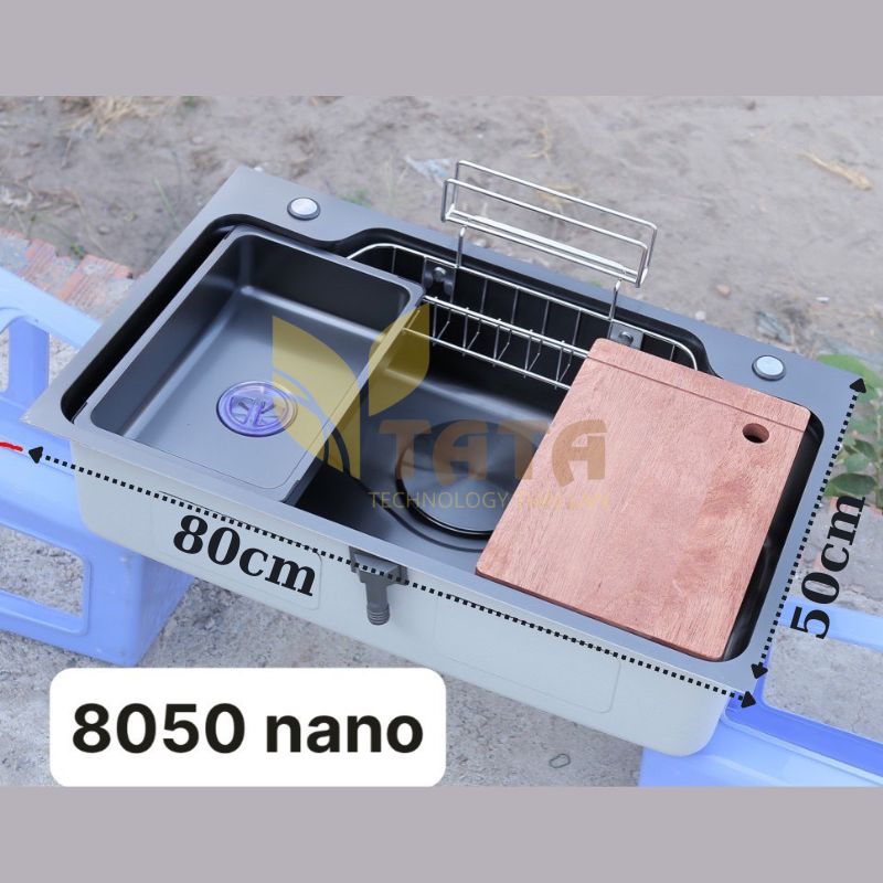 Chậu rửa chén Inox 304 Nano Xám TATA CRC6905