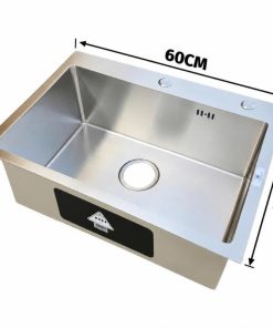 CHẬU RỬA CHÉN 1 HỘC (60X45) INOX 304 TATA CRC6912