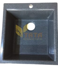 CHẬU RỬA CHÉN ĐÁ 1 HỘC XÁM TATA CRC6910