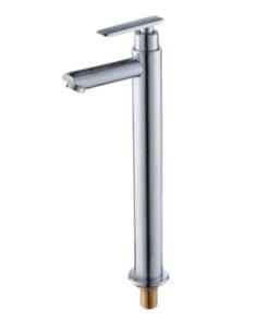VÒI LAVABO LẠNH 30CM INOX BÓNG TATA VLVB6923