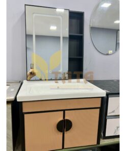 BỘ TỦ LAVABO NHÔM GƯƠNG LED CAO CẤP TATA TLVB6911