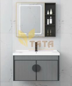 BỘ TỦ LAVABO NHÔM TỦ GƯƠNG LED CAO CẤP TATA TLVB6910 