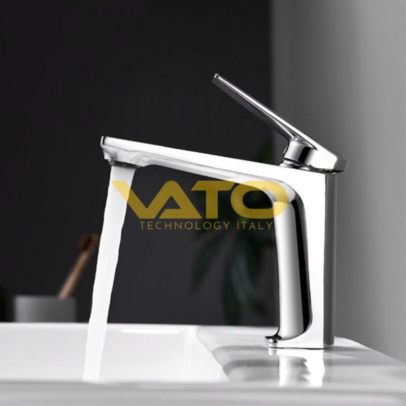 Vòi Lavabo Lạnh Đồng Thau 20cm Cao Cấp VATO VT-VLB7721