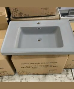 MẶT LAVABO SỨ ÂM BÀN BO GÓC XÁM CAO CẤP TATA MSLB6806
