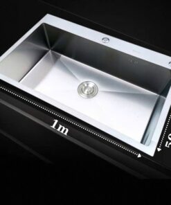 CHẬU RỬA CHÉN 1 HỘC INOX 304 (1m*50CM) CAO CẤP TATA CRC6940