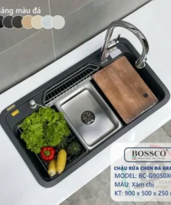 Chậu Rửa Chén Đá 1 Hộc Bo Góc – BC – G9050XĐ