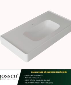 CHẬU LAVABO ĐÁ GRANITE (99cm*49.5cm) CAO CẤP BOSSCO