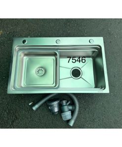 CHẬU RỬA CHÉN 1 HỘC INOX 304 (75*46CM) CAO CẤP TATA CRC6949