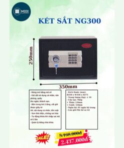 Két Sắt NG300 – Mã Số Điện Tử, Tích Hợp Chìa Khóa Cơ