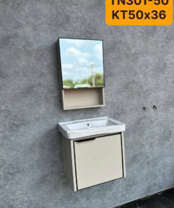 COMBO LAVABO NHÔM + GƯƠNG NHÔM CAO CẤP TATA TLVB6937