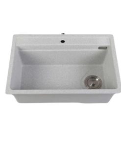 CHẬU RỬA CHÉN ĐÁ 1 HỘC CAO CẤP XÁM VATO (75cmx50cm) CRCVT6812