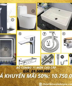 Combo Giá Rẻ Trọn Bộ 11 Món Thiết Bị Vệ Sinh CB38