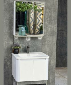TỦ LAVABO NHỰA PVC + GƯƠNG LED CAO CẤP TATA TLVB6947